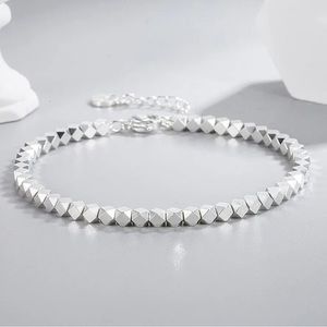 The Abstract Sparkle Chain Link Bracelet in 925 silver